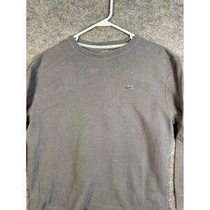 Lacoste Mens Grey Waffle Knit Long Sleeve Sleepwear Lounge Top TH9668 XL